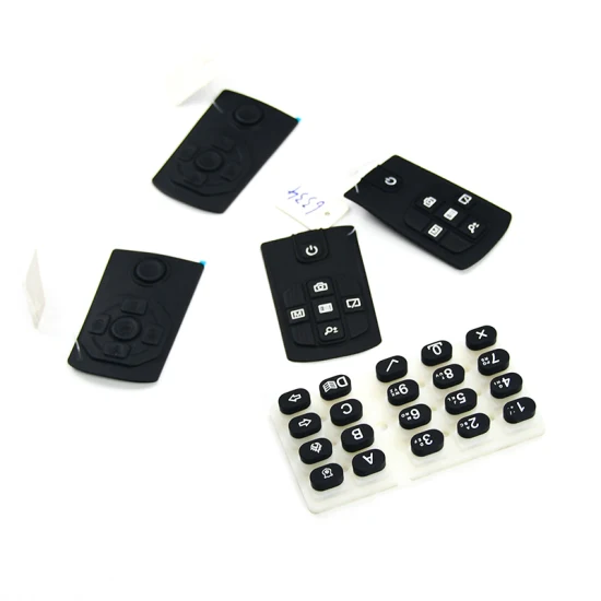 ODM laser Cutting Black Rubber Keyboard Custom Made Silicone Button Rubber Keypad